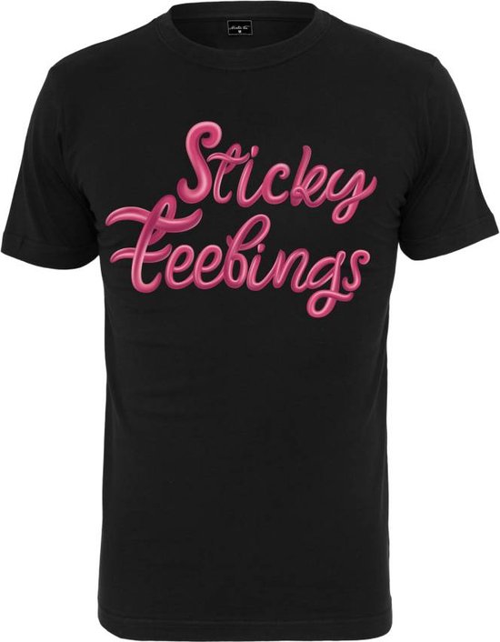 Mister Tee - Sticky Feelings Heren T-shirt - M - Zwart