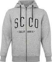 SoulCal - Sweater met Rits en Capuchon - Vest - groot logo -  Heren -Licht grijs - L