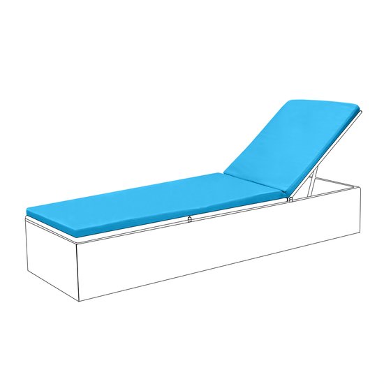 Mankoo Bankkussen, waterbestendig, inclusief kussen, kussen, ligstoel, kussen, kussen, schommelstoel, tuinstoel voor reizen, vakantie, binnen en buiten