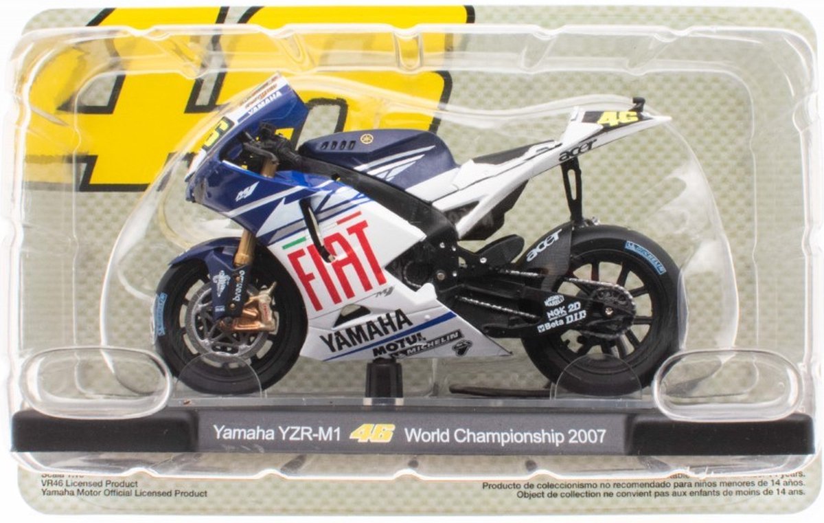 Leo Models - Valentino Rossi's Bikes 46 - Yamaha YZR - M1 -World Champion 2007 niet geschikt voor kinderen jonger dan 14 jaar