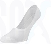 SOX 3 PACK kousenvoetjes of sneakersokken Wit 35/38 Unisex 95% katoen met 100% garantie om aan te houden door silicone boordje rondom