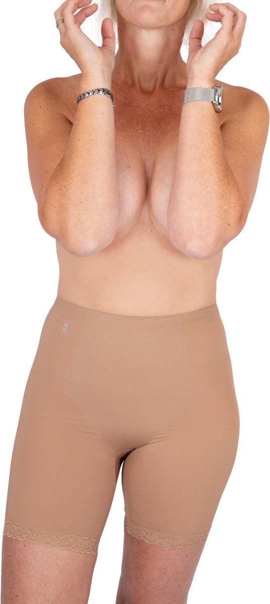 NOMI Shapewear - Onzichtbaar Corrigerend Ondergoed Dames voor buik met kant - Cinnamon - maat 3XL