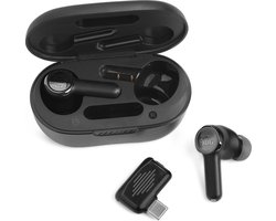 JBL Quantum TWS - Draadloze Oordopjes met USB-C Dongle - Bluetooth & 2.4GHz - Noise Cancelling - Oortjes Draadloos - Lage Latency - 24 uur batterij - Gaming - Voor Laptop Smartphone & Zakelijk Gebruik - Zwart