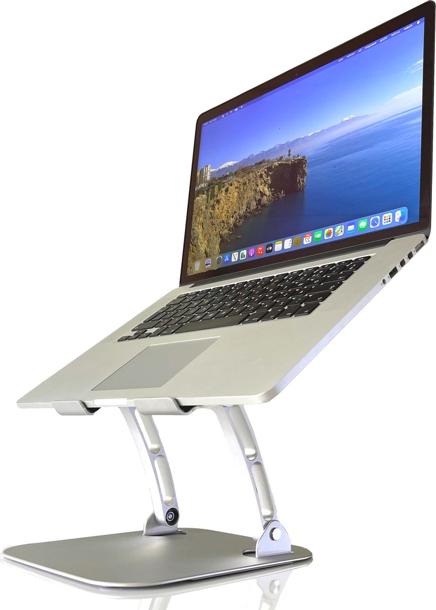 Laptop Standaard BS® – Ergonomisch verstelbare en opvouwbare Laptophouder – Laptopstandaard 10 tot 17 inch - Macbook iPad HP Lenovo