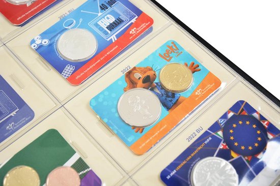 Thumbnail van een extra afbeelding van het spel Hartberger Coincards Nederland album deel 2 2021-2022 voordrukalbum - geschikt voor coincards - visitekaartjes - plaatjes - kaartjes - beginset - verzamelmap – insteekalbum