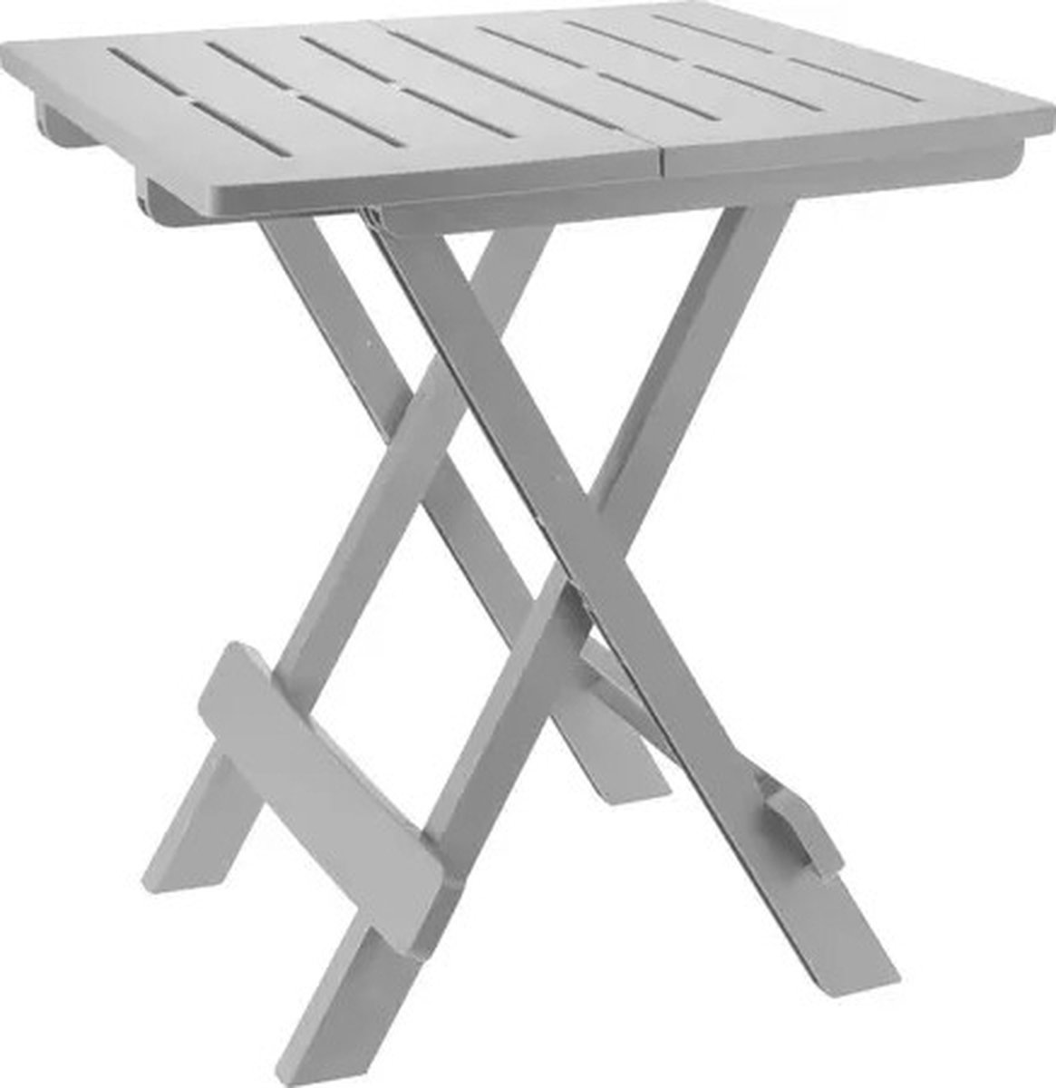 Campingtafel - licht grijs - balkontafel - kunststof