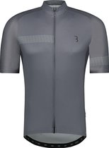 BBB Cycling ComfortFit 2.0 Fietsshirt Heren - Korte Mouwen - Comfort Wielrenshirt - Grijs Wielertenue - Maat S - BBW-407