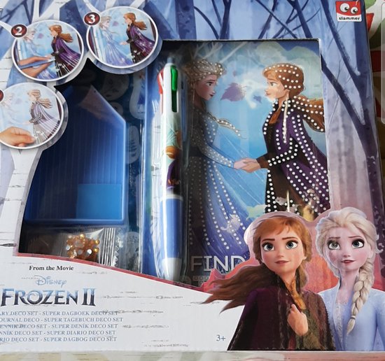 Diamond paintingset- Super Dagboek Deco set/ Disney Frozen 2