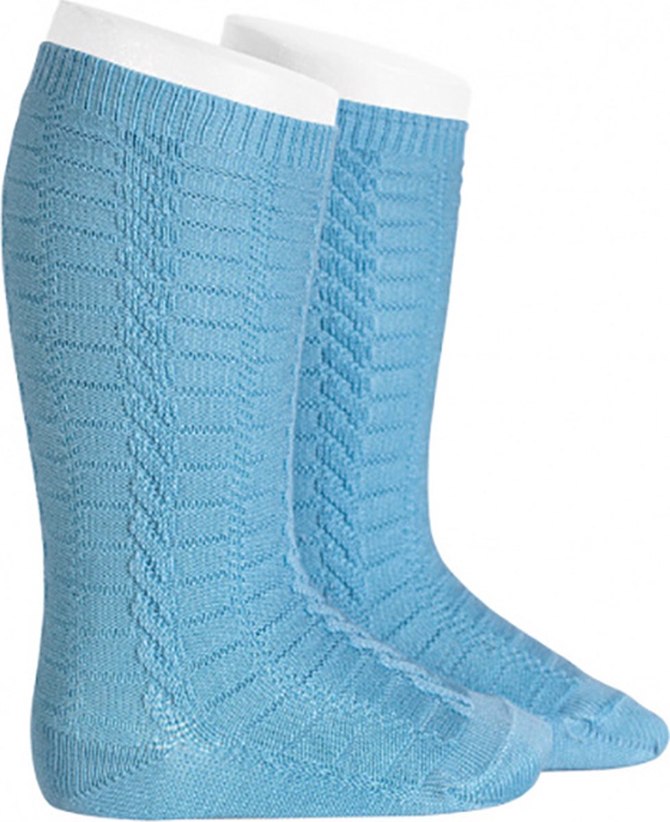 Cóndor Kniekous Braided Kabel Patroon | 2312/2 | Nube/Blauw | 3-6 mnd | maat 00