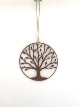 Ijzeren levensboom- Cortenstaal -Tree of life - tuindecoratie- bohemian- 18 x 39 cm- cadeau idee - sinterklaas cadeau - kerst cadeau