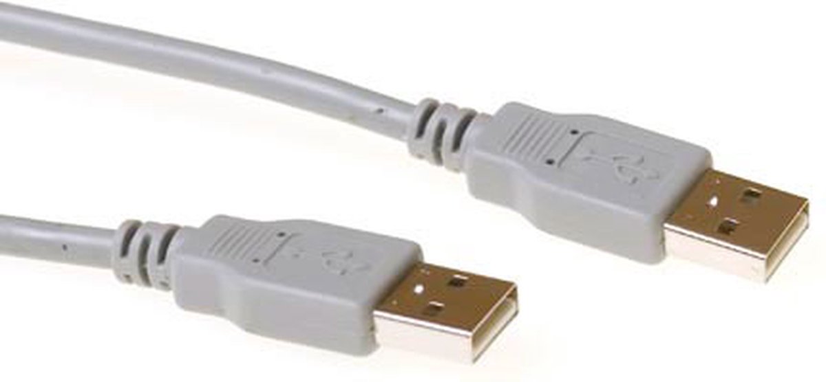 ACT SB2502 2.0 USB-A male/USB-A male | Ivoor | 2 meter
