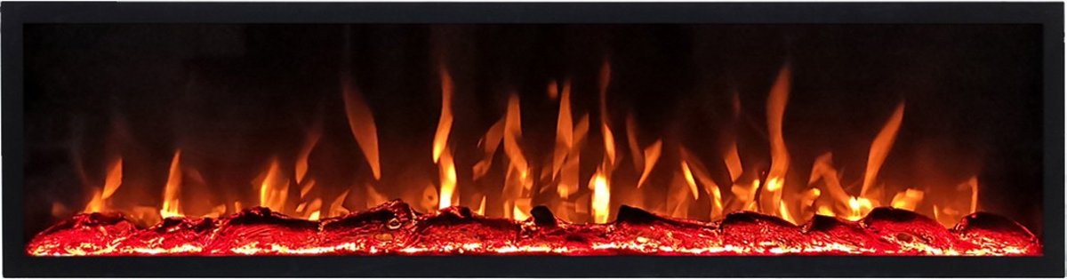 Valerio Fire Deluxe elektrische sfeerhaard 50 inch – 128cm | Vlammenbeeld uit 5 kleuren | 5 helderheidsniveaus | 4 Snelheidsniveaus
