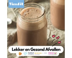 Afvallen met TimFit | 3 Vezelsoorten, L-Carnitine, 26 gram Proteïne, Groene Thee, Chroom, 23 Vitamine-Mineralen| Afvallen, Blijf op gewicht en Ondersteun je huid | Handige On The Go verpakking | Uitgebalanceerde Maaltijdshake Afvallen