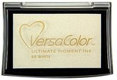 Versacolor ultimate pigment ink white 80 - zuurvrije eco pigmentinkt - stempelkussen wit - groot