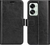 OnePlus Nord 2T Hoesje - MobyDefend Wallet Book Case (Sluiting Achterkant) - Zwart - GSM Hoesje - Telefoonhoesje Geschikt Voor OnePlus Nord 2T