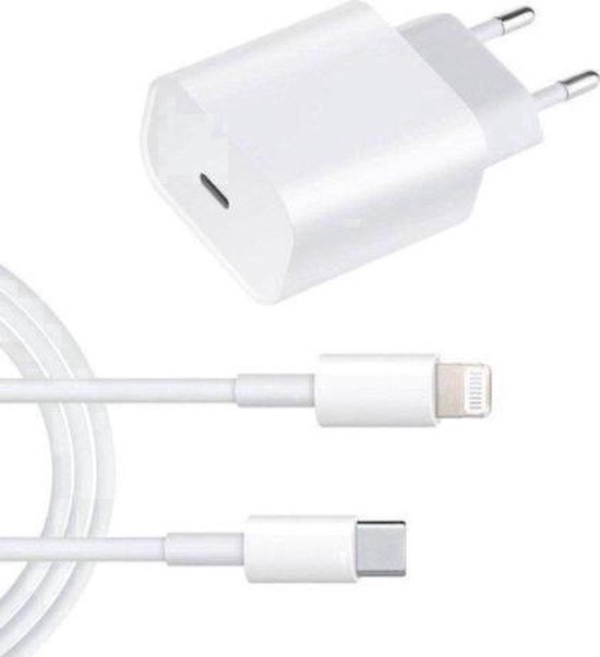Blij Madeliefje Paragraaf Vastiq Power® - USB-C Adapter Snellader + 2 meter kabel - Geschikt voor  iPhone - 14 /... | bol.com