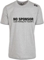 Karper shirt - Karpervissen - CarpFeeling - No Sponsor - Grijs - Maat XL