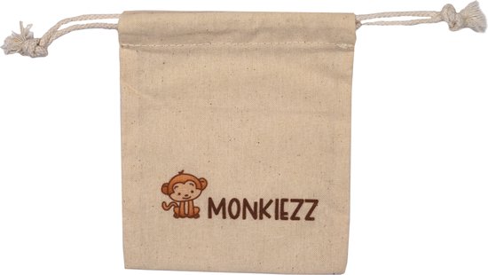 Bibs fopspenen maat 2 6-18 maanden| Set 3 stuks| Glow sage, vanilla, Blush + Monkiezz speenzakje van BIBS — afbeelding 2