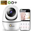Needs!® Full HD Wifi Babyfoon met Camera WS-Q100 PRO - En App - Camera Beveiliging – Wifi Camera – Geluid en Bewegingsdetectie - Automatisch Volgen - 1080p – Babyfoon – 4g/5g – Wit