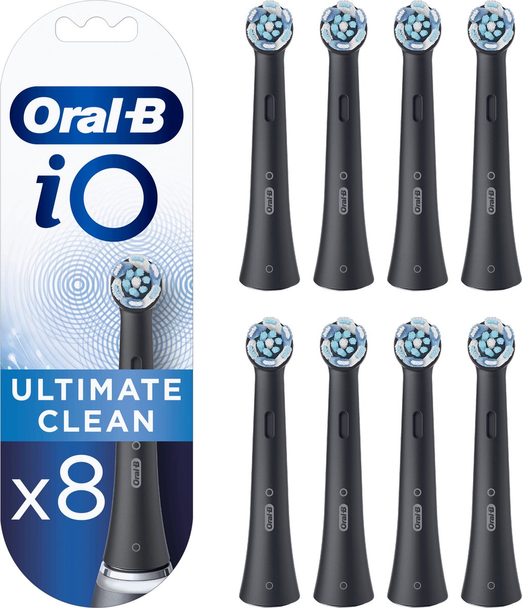 Oral-B IO Ultimate Clean Black - Opzetborstels Voor Tandenborstel - Verpakking Van 8 - Oral B