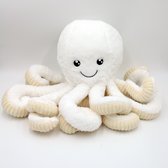 DW4Trading Pluche Knuffel Octopus - Wit - 60 cm