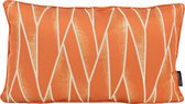 Silky Orange Kussenhoes | Velvet / Polyester / Satijnlook | 30 x 50 cm