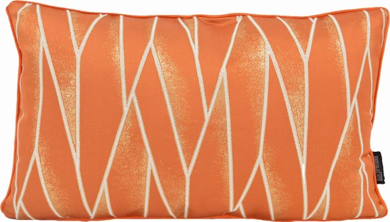 Silky Orange Kussenhoes | Velvet / Polyester / Satijnlook | 30 x 50 cm