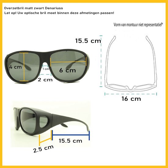 XXL Overzet zonnebril Heren/Dames - Inclusief brillen koker - extra groot -  Polorized... | bol.com