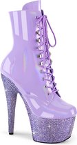 Pleaser - BEJEWELED-1020-7 Plateau Laarzen, Paaldans schoenen - US 9 - 39 Shoes - Paars