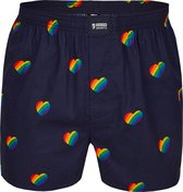 Happy Shorts Boxer Large Pride Rainbow Hartjes - L
