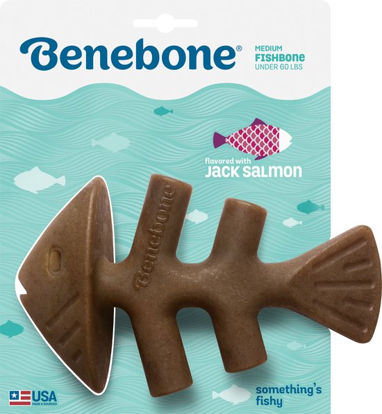 Benebone Fishbone Zalm Large