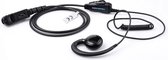 DerComms® C-ring headset voor Motorola portofoons DP2400 (E), DP2600 (E), DP3441 (E), MTP3250, XPR3300, P6620