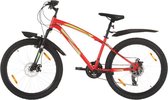 vidaXL Mountainbike 21 versnellingen 26 inch wielen 36 cm rood met grote korting