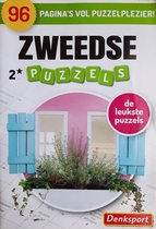 Denksport Zweedse puzzels 2 sterren - 96 pagina's puzzelboek - Nederlands puzzelboekje - raampje