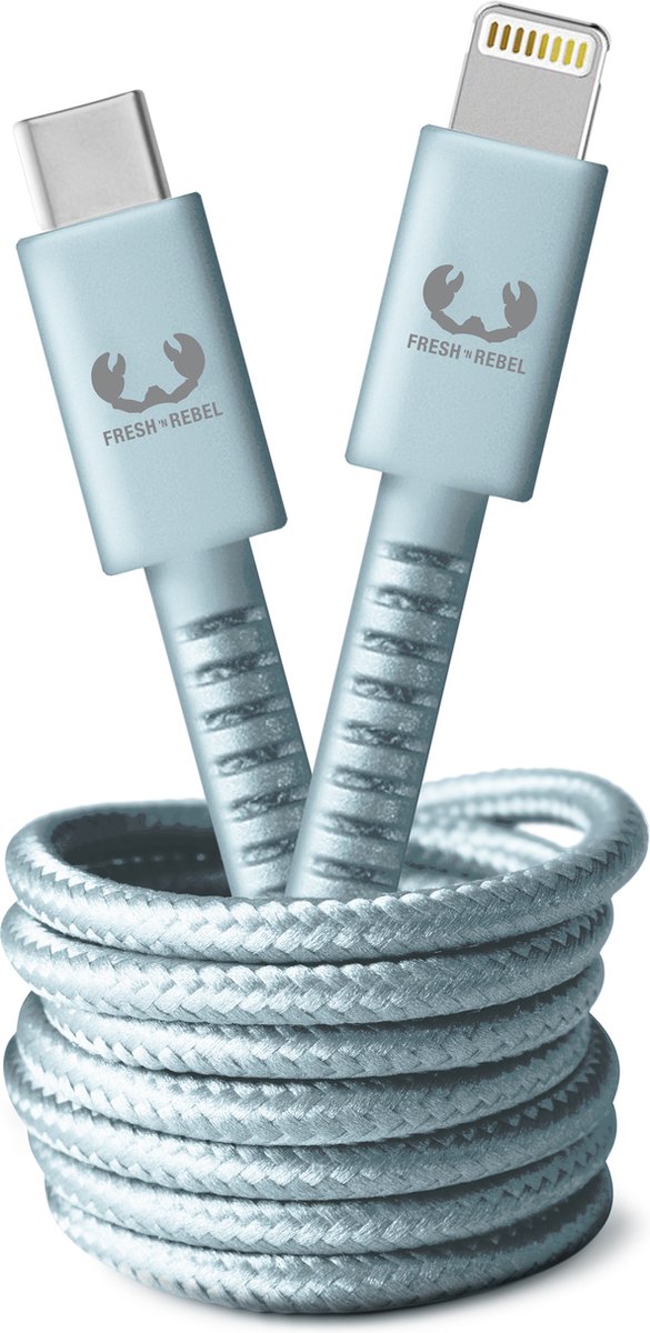 Fresh 'n Rebel - USB-C - Apple Lightning Fabriq cable  -  2.0m  -  Dusky Blue