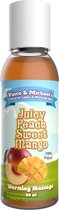 VINCE and MICHAEL'S | Vincen and Michael's Professional Massage Oil Juicy Peach Sweet Mang 50ml