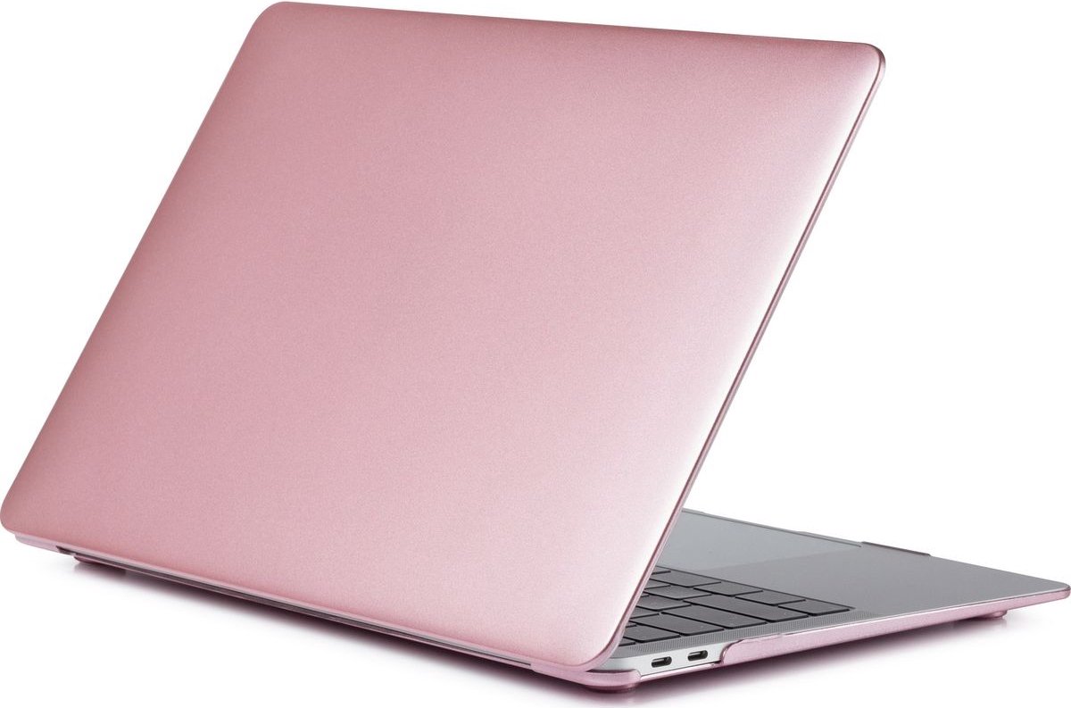 Mobigear - Laptophoes geschikt voor Apple MacBook Air 13 Inch (2018-2020) Hoes Hardshell Laptopcover MacBook Case | Mobigear Metallic - Roségoud - Model A1932 / A2179 / A2337