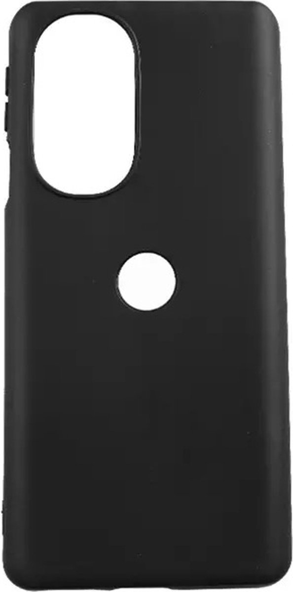 Geschikt voor Motorola Edge 30 Pro Hoesje - Motorola Edge+ 2022 - Zwart Siliconen Case