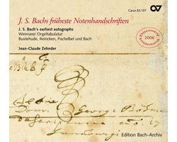 Jean-Claude Zehnder - J.S. Bach Früheste Notenhandschriften (CD)