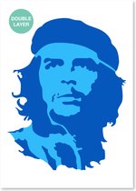 Che Guevara sjabloon - 2 lagen kunststof A3 stencil - Kindvriendelijk sjabloon geschikt voor graffiti, airbrush, schilderen, muren, meubilair, taarten en andere doeleinden