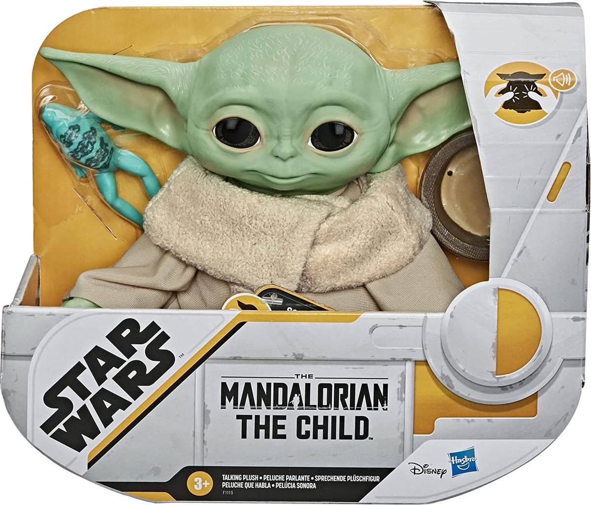 Star Wars The Mandalorian - Figurine Peluche Electronique The Child Bébé  Yoda de 20 cm | bol