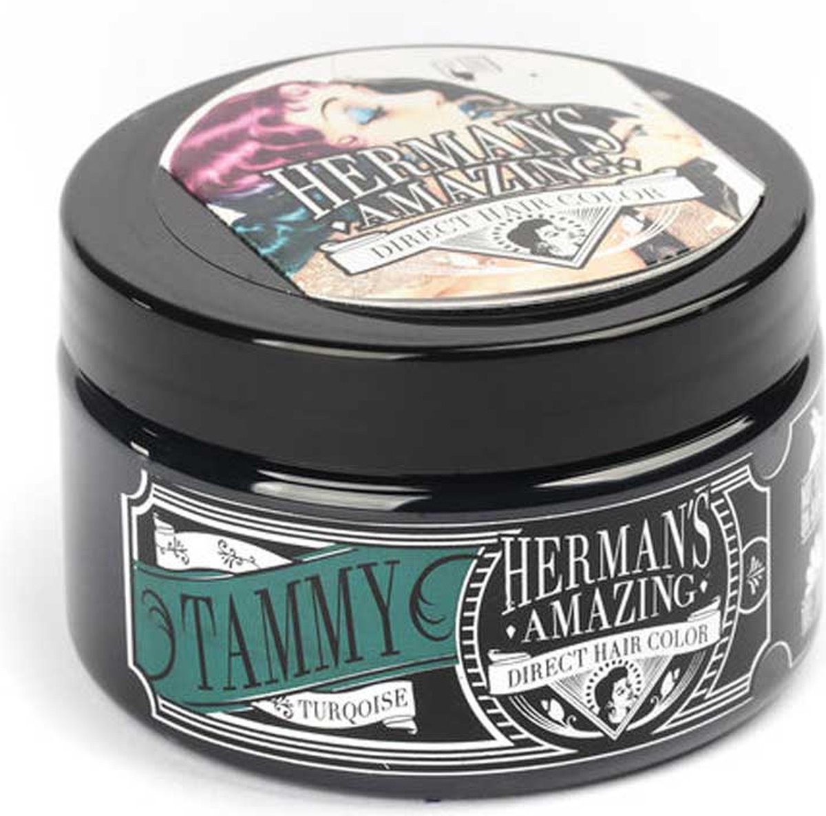 Hermans Amazing Haircolor - Tammy Turquoise Semi permanente haarverf - Turquoise