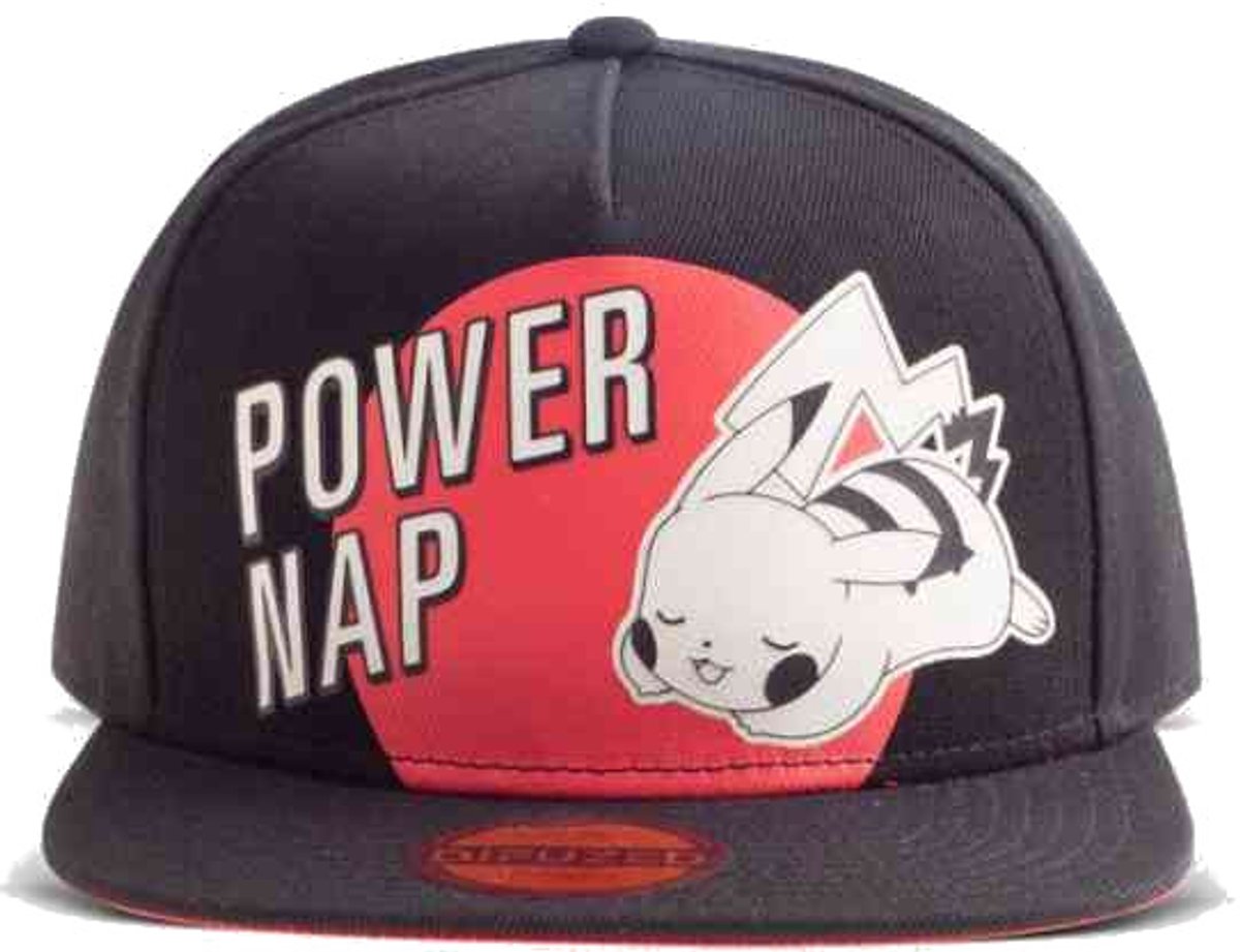 Pokémon Snapback Pet Power Nap Pikachu Zwart
