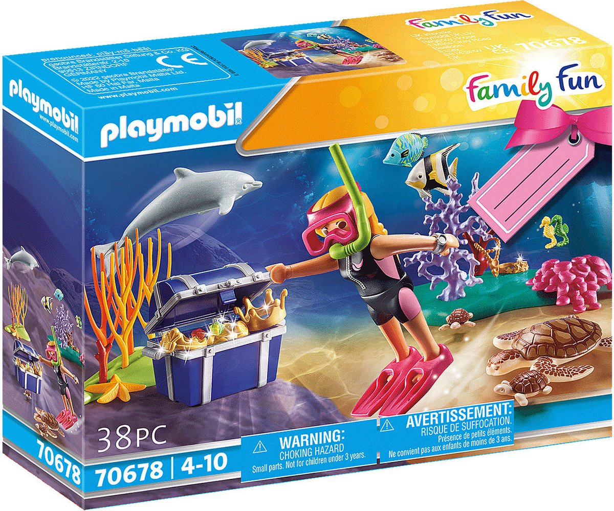 Vacancier avec coups de soleil et bouée Playmobil Family Fun 70112