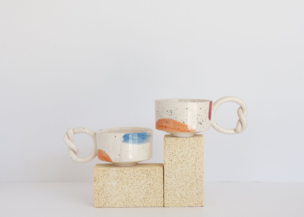 Handgemaakte mok van keramiek / Ceramic Handmade Mug - Blunt Mug B1