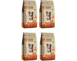 4x Biofood Vleesbrok Geperst Zalm Graanvrij - Hondenvoer -  5kg