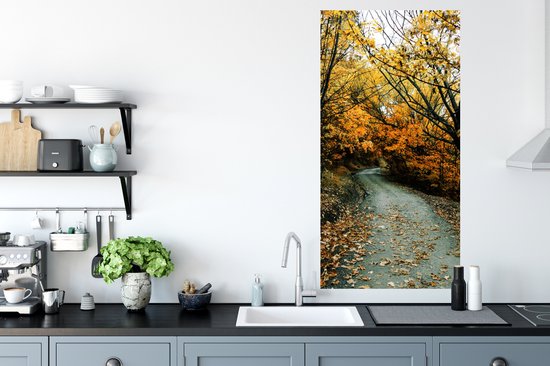 Stickers Stickers muraux - Feuilles - Automne - Forêt - 60x120 cm - Feuille adhésive