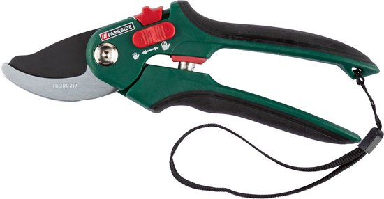 Snoeischaar - PARKSIDE® Bypass-snoeischaar - Tuinschaar - Met draagriem - Antisliphandgrepen - Veiligheidssluiting - Parkside