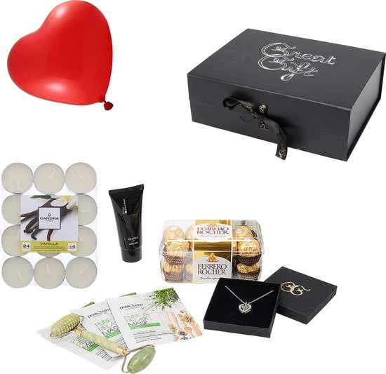 GreatGift® - Luxe Geschenkset voor haar - Cadeau pakket voor vrouwen -  Valentijn -... | bol.com