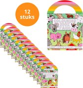 Uitdeelboekjes - Boerderij dieren Kleurboekjes - 12 stuks - Uitdelen - Verjaardag